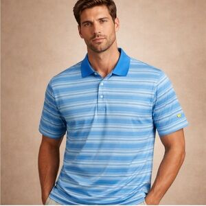 Jack Nicklaus Golden Bear Performance Polo – Blue Stripe (Men’s XXL)